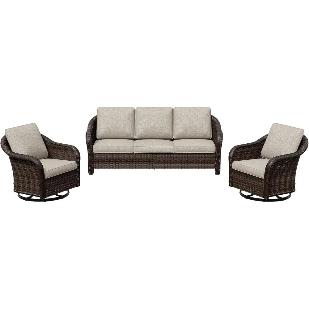 3 Pieces Patio Conversation Set, 78