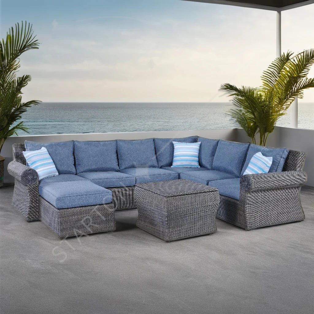 High Quality Furniture Rattan Wicker Outdoor Outdoor Furniture Garden Sectional Sofa  Outdoor Furniture