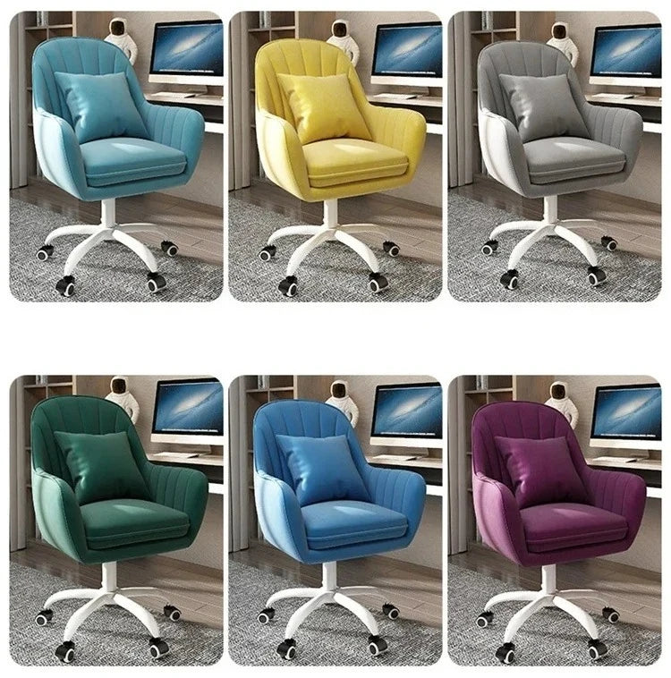 Leisure Bedroom Student Dormitory Computer Chair Home Furniture Backrest Office Chairs Front Desk Hotel Lifting Swivel Armchair