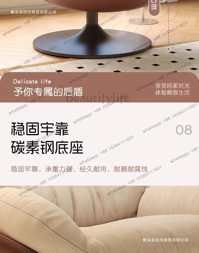 Lazy Sofa Rotating Eggshell Chair Rocking Chair Recliner Balcony Household Sleepable Leisure Single Sofa Nest Chair Schlafsofa