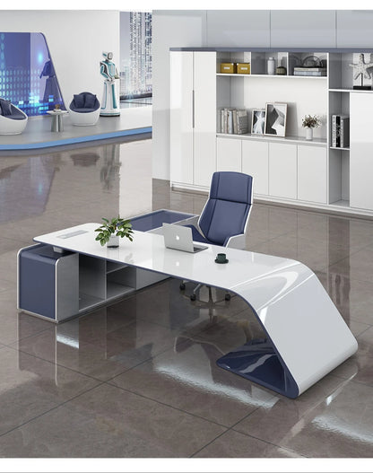Escritorio De Oficina White Executive Luxury Office Table Office Desk Set Office Furniture Commercial Furniture Schreibtisch