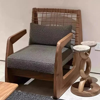 Salon Balcony Living Room Chairs Relax Modern Individual Wooden Living Room Chairs Comfortable Lazy Sillon Postmodern Furniture