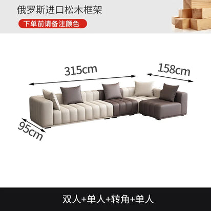 Floor Leather Living Room Sofas Couch Luxury Recliner Corner Pouf Living Room Sofas Lounge Bedroom Divano Postmodern Furniture