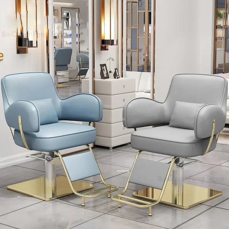 Beauty Salon Chair professional Hairdressing Chairs Stainless Steel Barber Chairs Modern Salon Furniture simple Lift Swivel Seat