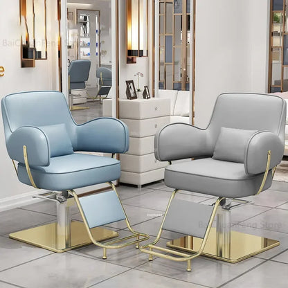 Beauty Salon Chair professional Hairdressing Chairs Stainless Steel Barber Chairs Modern Salon Furniture simple Lift Swivel Seat