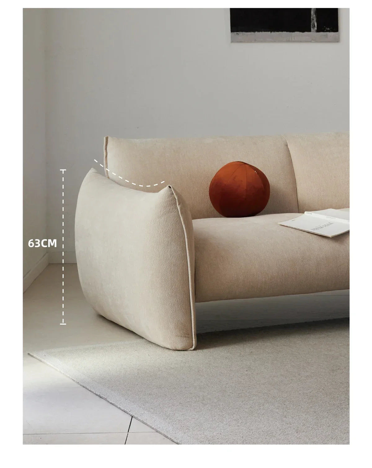 hh Fabric single sofa living room modern simple new small apartment lazy leisure sofa chair