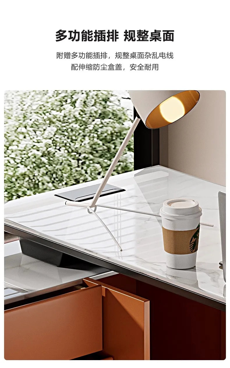 Luxury Storage Computer Desks Large Organiser Adult Bedroom Drawers Gaming Desk Notebook White Mesas De Computador Furniture