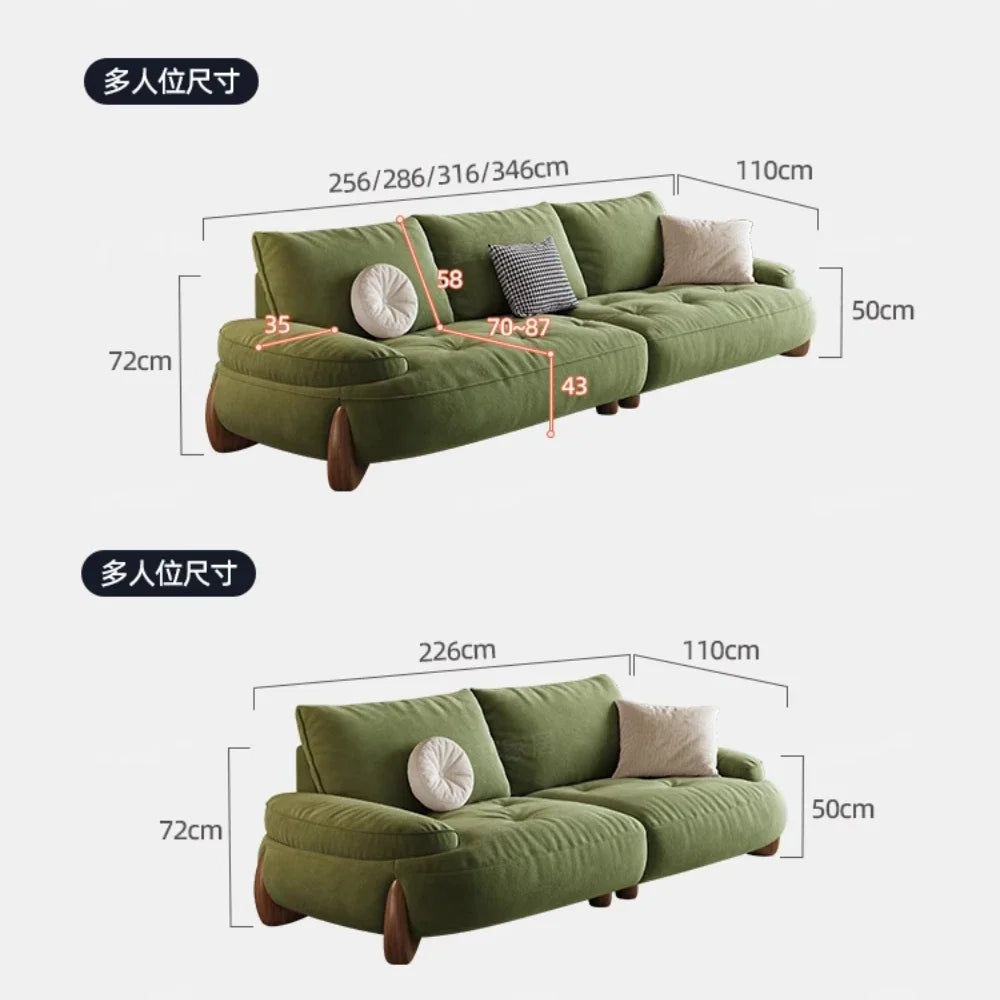 Luxury Green Living Room Sofa Modern Nordic Design Reclinable Sectional Muebles De Sala Stylish Home Furniture Decorr Space