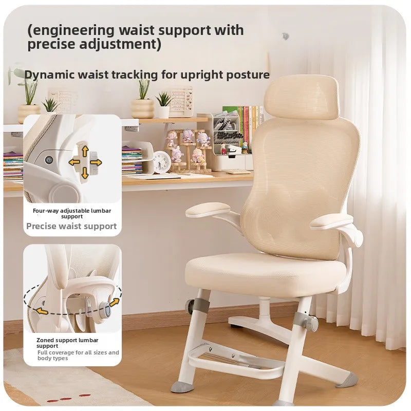 New model Durable Office Study Chair Computer Chair Household Desk Chair Student Writing Chair Waist Protection Ergonomic Chair