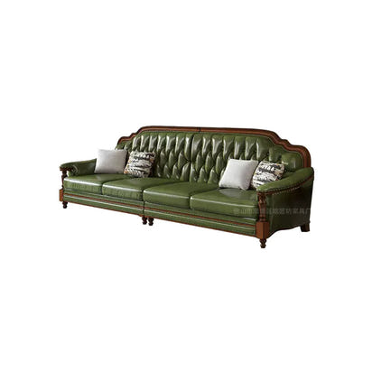 American, leather, sofa, solid wood, furniture, American, corner, sofa