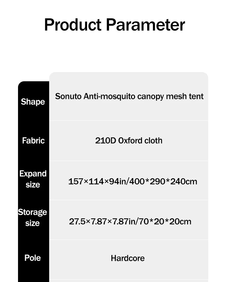 210D Outdoor 6-10p family camping anti-mosquito large canopy Portable folding tent sun protection waterproof beach park pergola