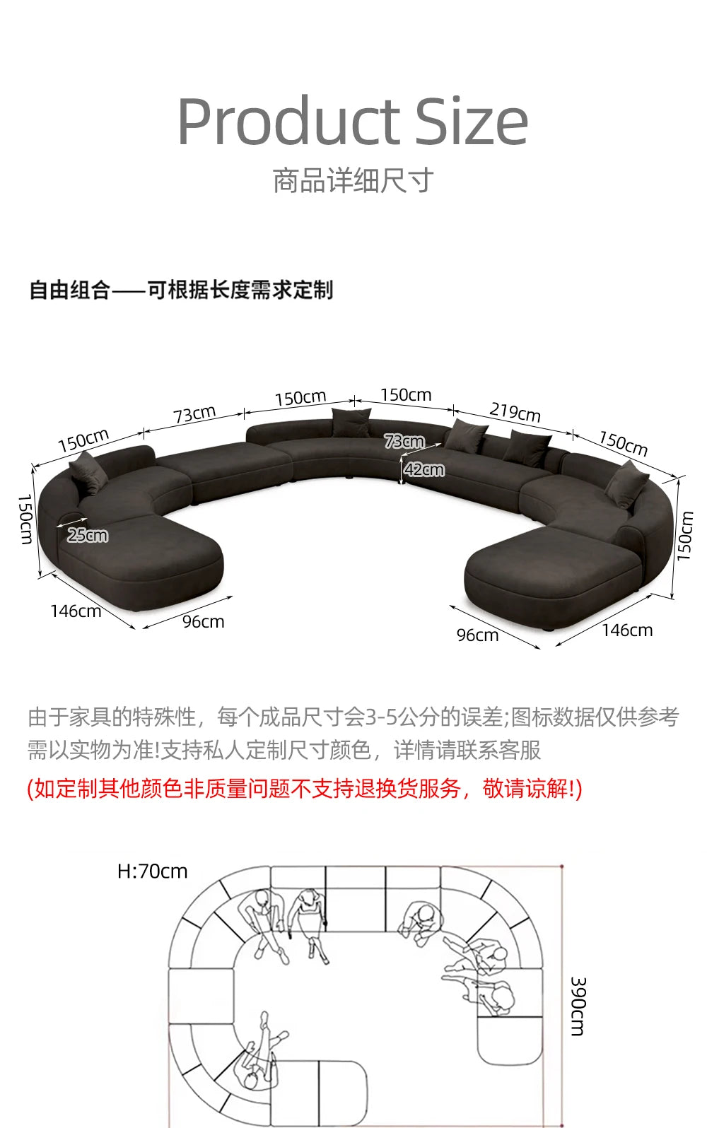 Oversized Black Living Room Sofas Minimalist Nordic Modern Living Room Sofas Lounge Lounge Couch Wohnzimmer Furniture For Home