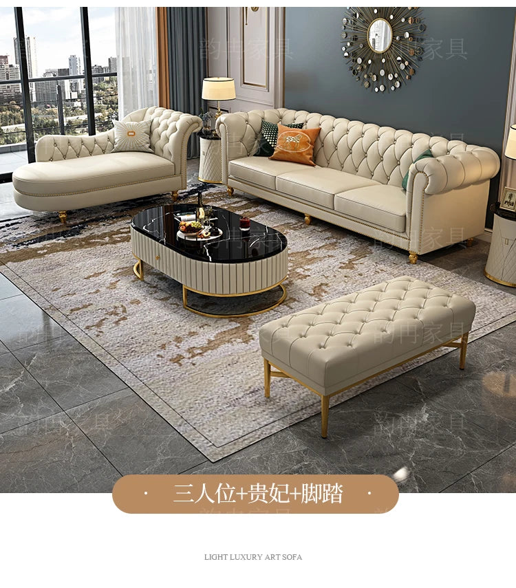 Nordic Modern Leather Sofas Luxury Sectional Single Loveseat Lounge Couch 3 Piece Designer Divano Soggiorno Furniture Home