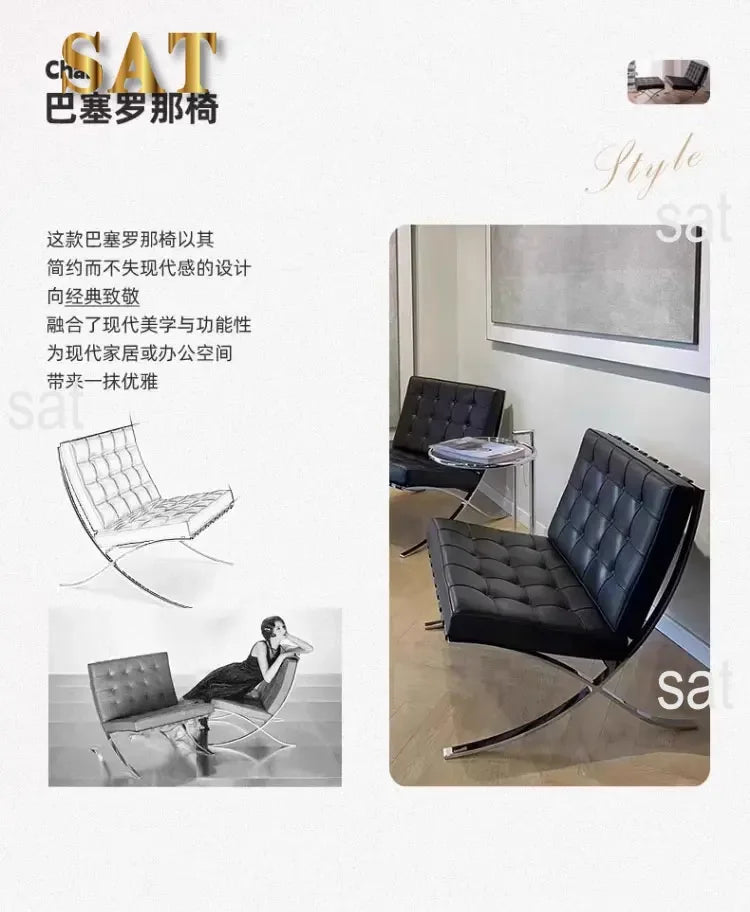 Balcony Throne Relax Reading Modern Room Decor Fashion Chairs Black Metal Living Room Chairs Comfortable Sillones Home Design