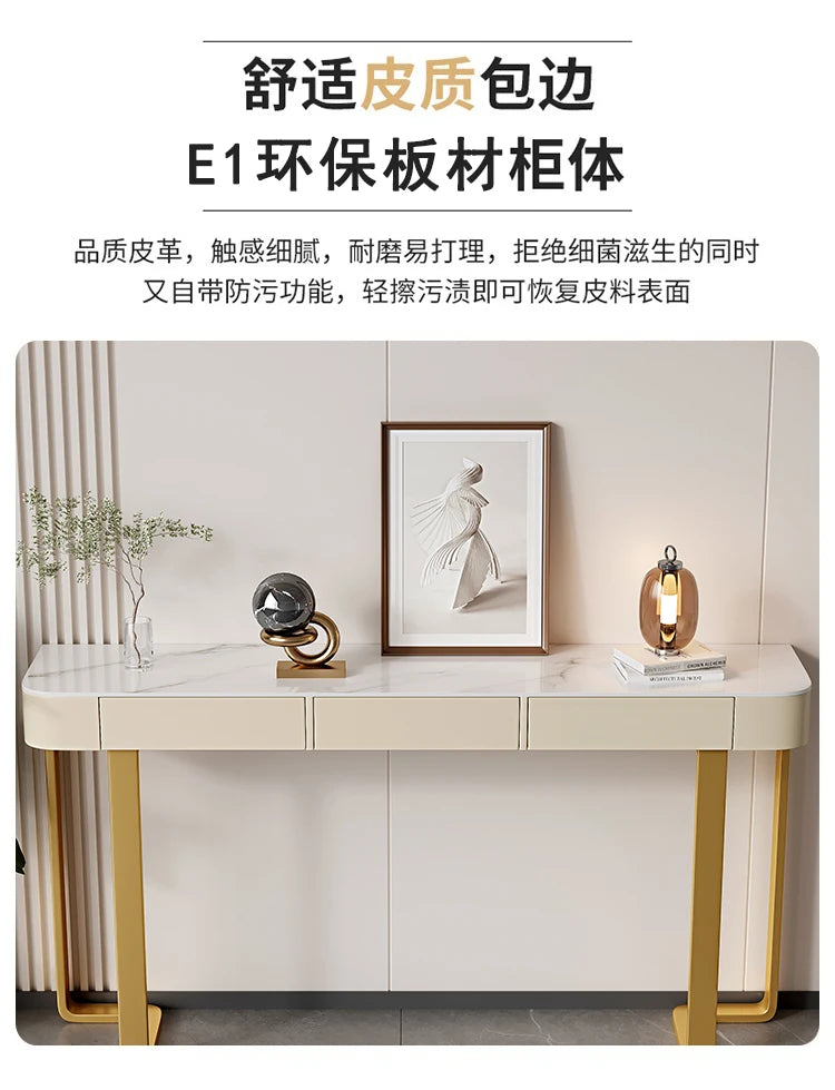 Italian Luxury Console Table With Storage Thin Living Room Entrance Console Table Rectangle Glam Woonkamer Tafel Furniture