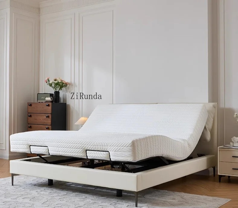Soft bed Adjustable backrest Soft comfortable bedroom bed Soft folding bed
