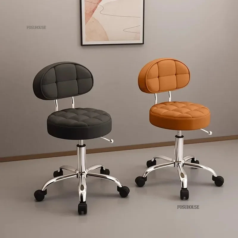 Backrest Pedicure Chair Barber Shop Pulley Hairdressing Chairs Lifting Manicure Stool Design Hair Salons Furniture Barber Chair