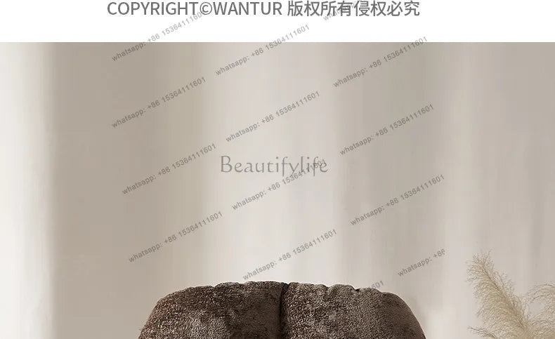 Italian minimalist lazy sofa chair modern simple living room bedroom home balcony swivel chair