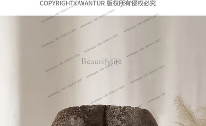 Italian minimalist lazy sofa chair modern simple living room bedroom home balcony swivel chair