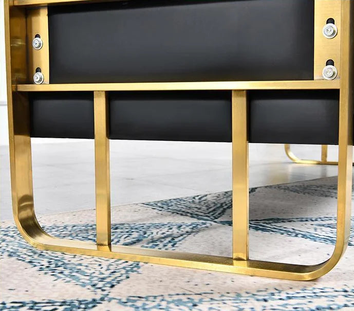 Modern Customized Stainless Steel Beauty Salon Waiting Sofa Long Bench Barbershop Waiting Chairs Shampoo Furniture Waiting Area