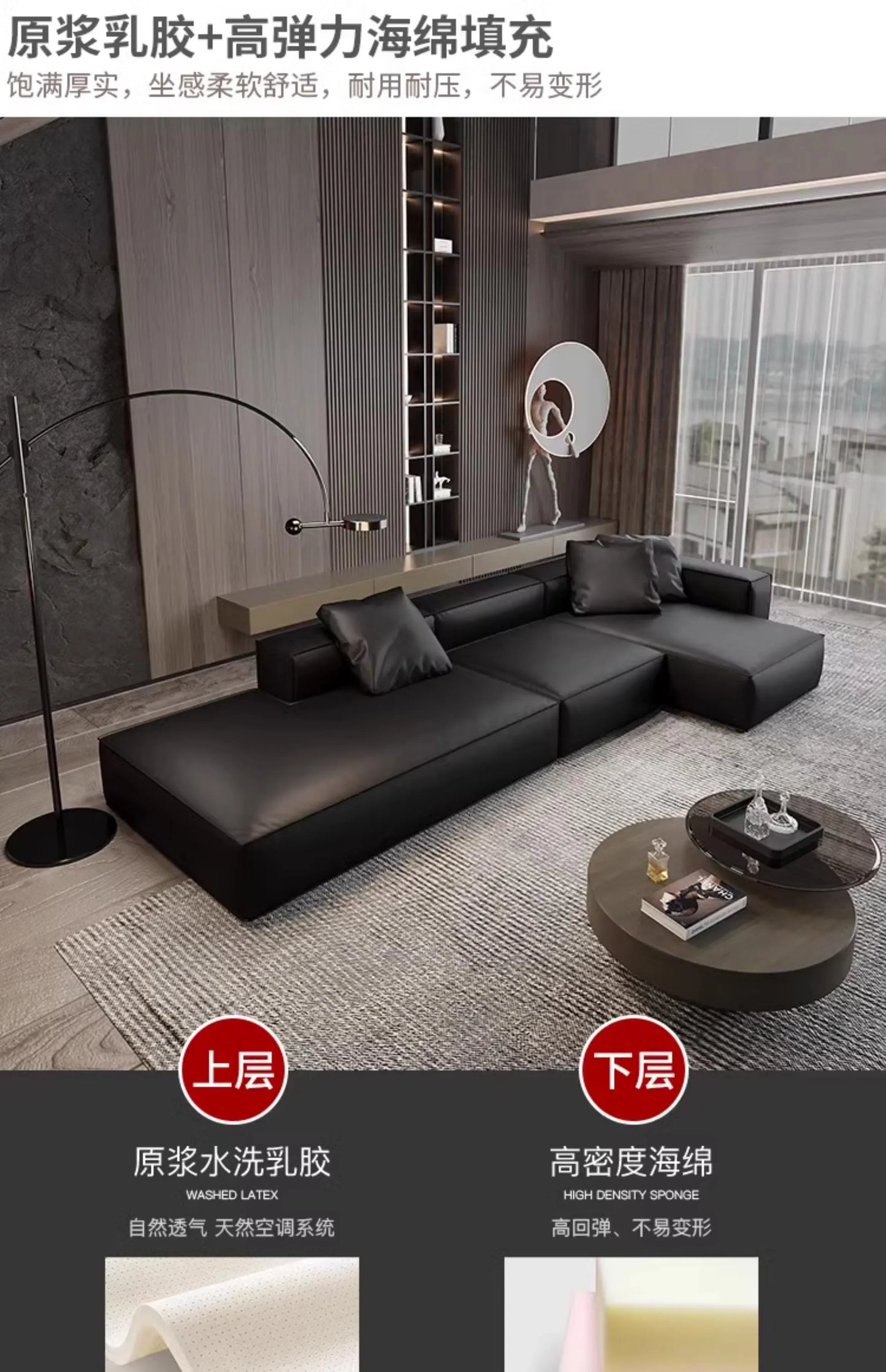 Nordic Minimalist Living Room Sofas Leather Sex Recliner Designer Lounge Sofas Garden Relaxing Designer Divano Salon Furniture