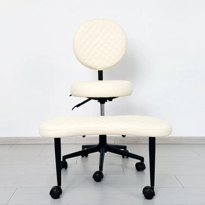 Cross Legged Chair - Meditation Chair With Wheels  ADHD Chair Height Adjustable Seat  Adjustable Footstool
