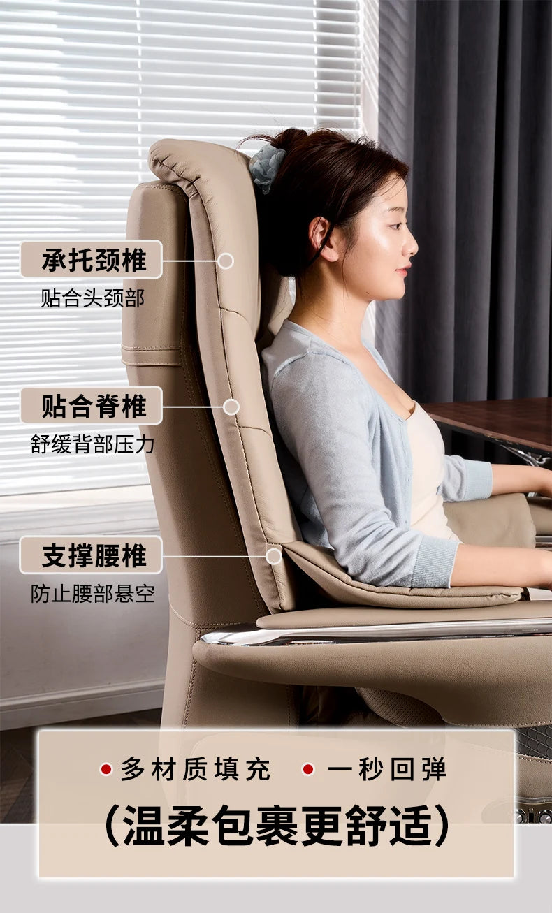 Home Office Desk Chair for Vanity Reclining Armchair Furniture Height Adjustable Chair on Wheels Chaise Bureau De Travail Magalu