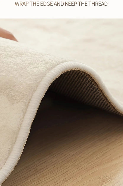Cream Style Bedroom Decor Carpet Light Luxury Carpets for Living Room Fluffy Soft Art Design Lounge Rug Home Thickened Plush Mat