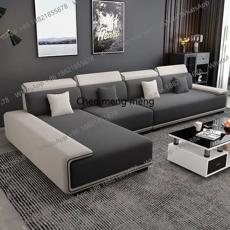 a55 Luxury Sectional Sofas Chaise Longue Bed Italian Modern Sofa Living Room Armchair Muebles Para El Hogar Home Furniture