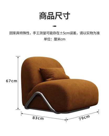 Nordic Velvet Living Room Chairs Lazy Comfortable Ergonomic Accent Living Room Chairs Italian Design Home Furniture Sillas LLLC