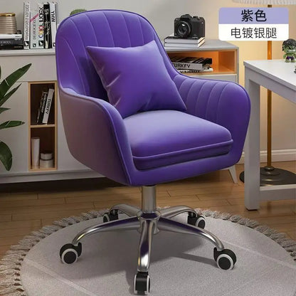 Ergonomic Swivel Computer Office Chair Lift Adjustable, Comfortable Back Support for Bedroom Dorm Study