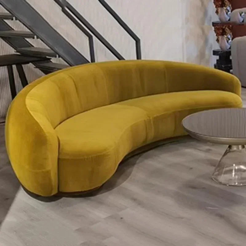 Vintage Comfortable Sofas Halloween Green Designer Elegant Unusual Sofa Mid Century Curved Sofa Inflavel Living Room Furniture