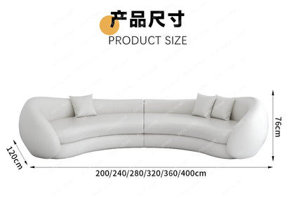 JJJJMinimalist Curved Sofa Sitting Area Reception Creative Sofa