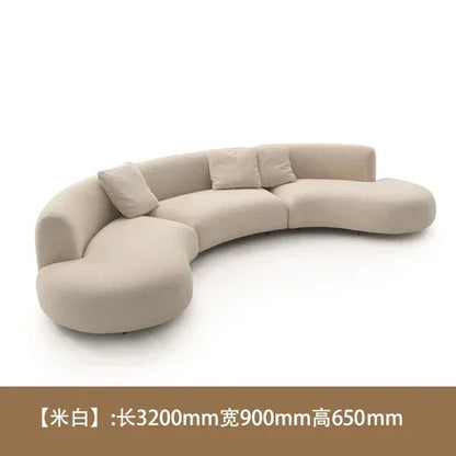 Reception Living Room Sofas White Curve Unique Designer Living Room Sofa Lazy Ergonomic Canape Salon Furniture