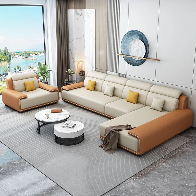Living Rooms Italian Room Home Furniture Modern Couch Luxury Sectional Sofy Do Salon Modular Sofa Cama Livingroom Sets 0711LSY