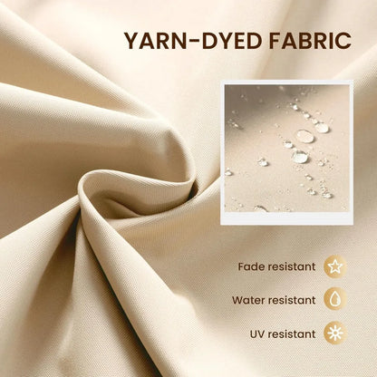 10 X 13 FT Cantilever Patio Umbrella Outdoor Heavy Duty Double Top Windproof Rectangle Offset Umbrellas with 360-degree Rotation