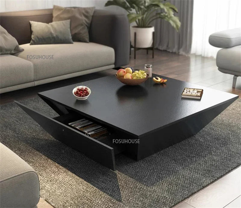 Italian Light Luxury Tea Table Modern Creative Personality Coffee Table Living Room Furniture Small Apartment Living Room Table