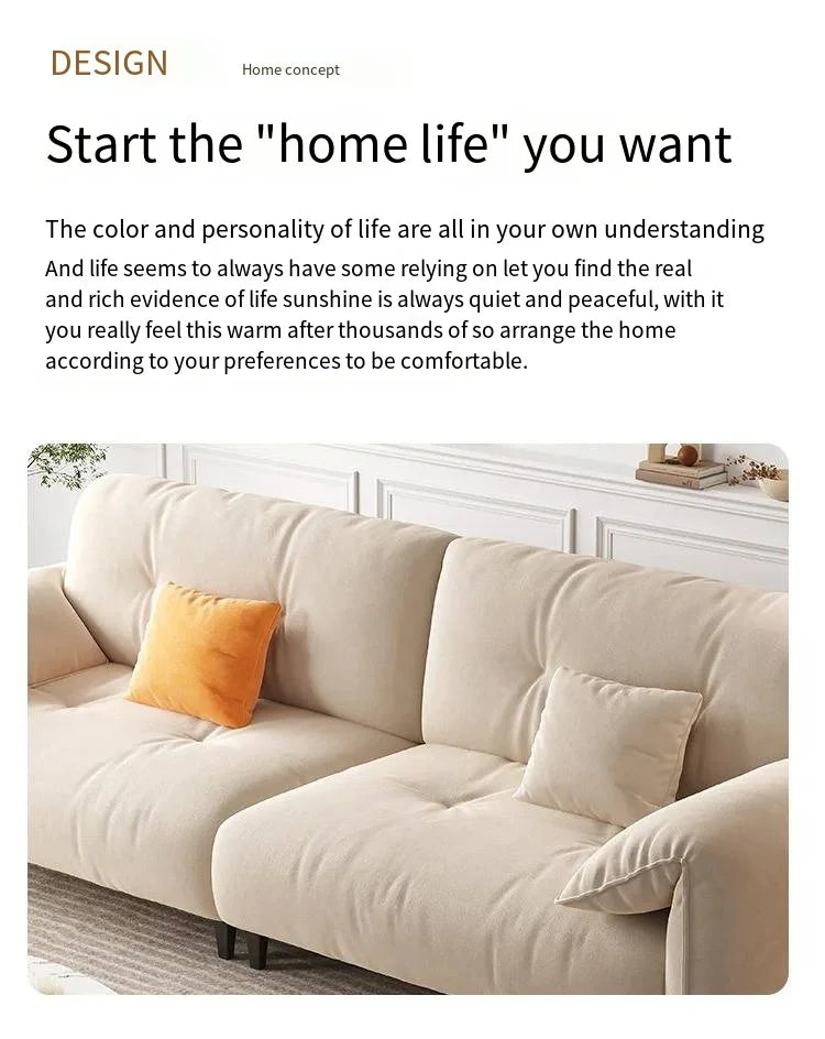 Large  Apartment Sofa Wood Lounge  Puffs Recliner Longer Sofa Modern Designer Luxury Nordic Muebles Para El Hogar Home Furniture