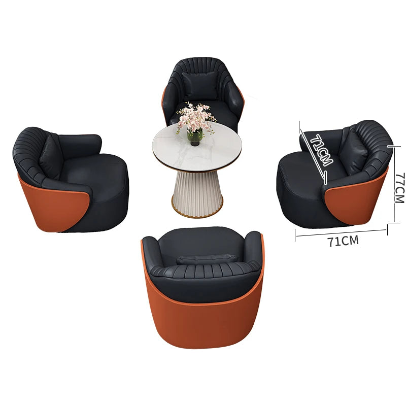 LMM negotiates business office sofa table and chair combination for business reception