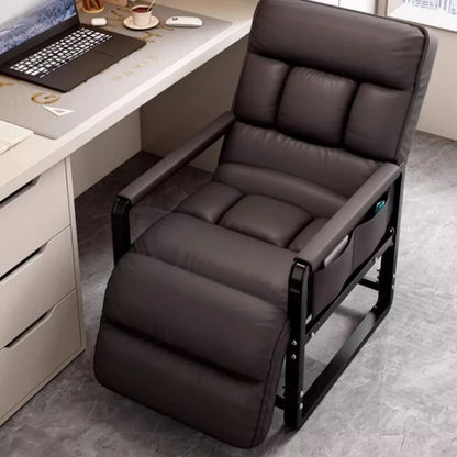Foldable Recliner Armchair Living Room Chair Nap Lounge Chair Office Sofa Chair Comfortable Ergonomic Adjustable Furniture