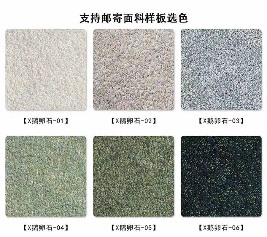 Italian minimalist pebble art sofa villa large flat living room special-shaped module fabric sofa Internet celebrity