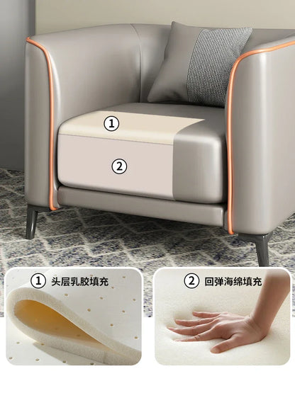 Simple and modern single person sofa sales office negotiation sofa chair hotel beauty
