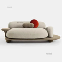 Italian Fabric Living Room Sofas Home Corner Creative Recliner Back Sofa Designer Pebble Sofa Bed Nordic Living Room Furniture L