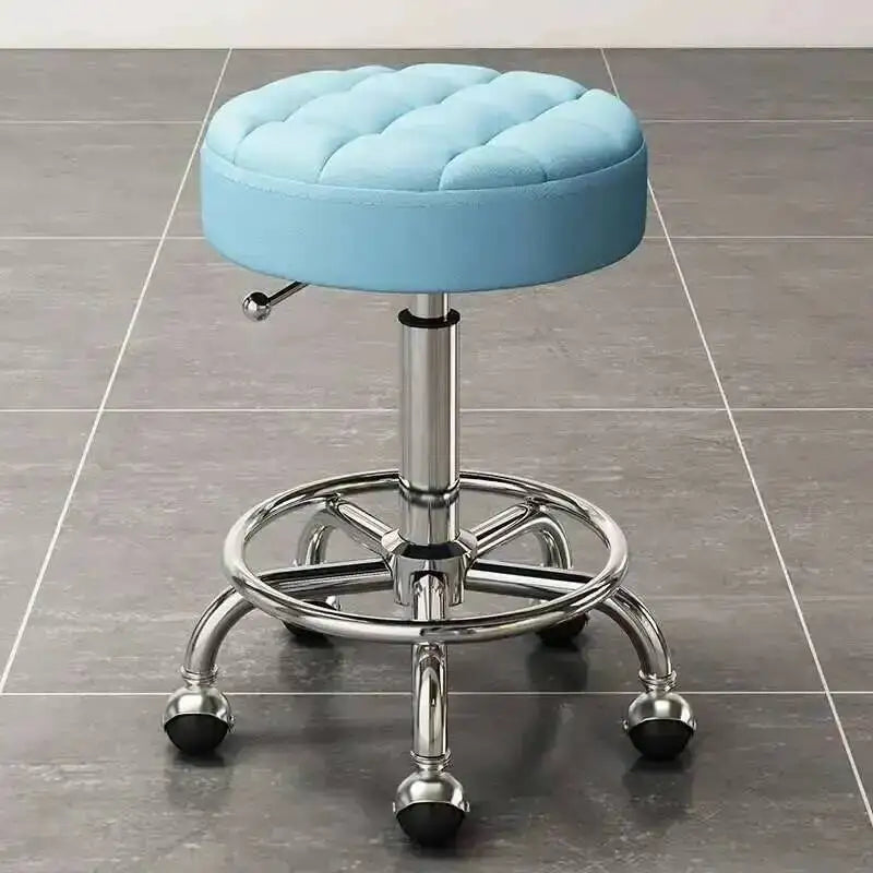 Barber Hairdressing Salon Chairs Gold Beauty Makeup Chair Furniture Office Desk Stool With Wheels Swivel Lifting Round Stools