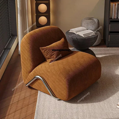 Nordic Velvet Living Room Chairs Lazy Comfortable Ergonomic Accent Living Room Chairs Italian Design Home Furniture Sillas LLLC
