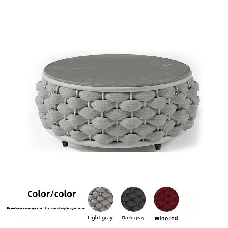 Outdoor Rattan Sofa Set, 2-Seat Patio Furniture for Balcony, Terrace, Villa or Courtyard, All-Weather Wicker Lounge Chair Combo