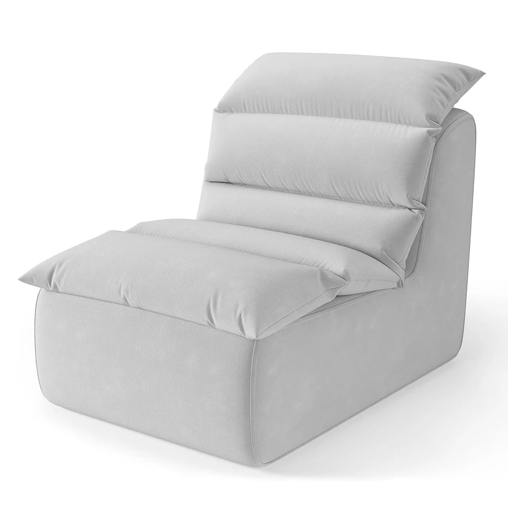 Bean Bag Chair for Adults, Lazy Floor Sofa with High-Resilience Foam, Non-Slip Base, Fireside Chair for Reading Gaming Living Ro