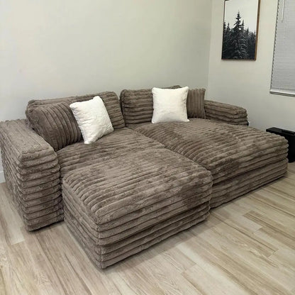 Cloud Plush Sofa Bed,Upholstered Boneless Cloud Sofa Deep Seat