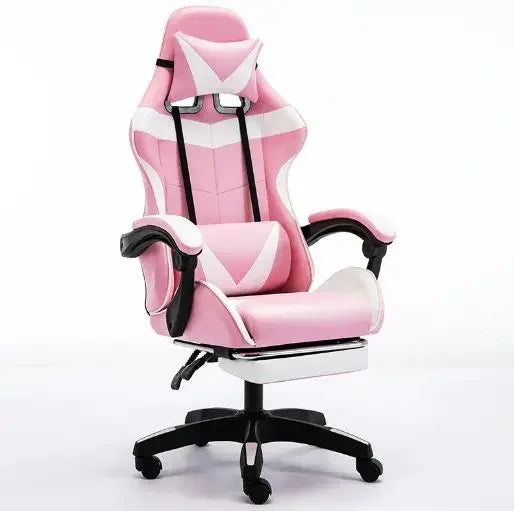 1 X Office Gaming Chair Lumbar Support Swivel Desk Armchair Wheels Office Home Chair Professional LOL Computer WCG