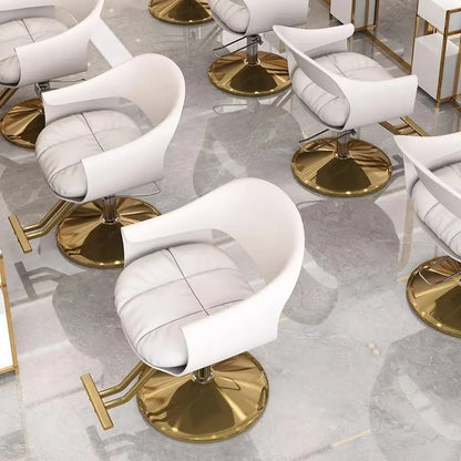 Creative Luxury Barber Chairs Modern Simple Style Minimalist Salon Chairs Space Saving Italian Friseurstuhl Salon Furniture